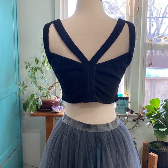 Love Culture medium zip up cropped bustier size medium - Picture 2 of 6